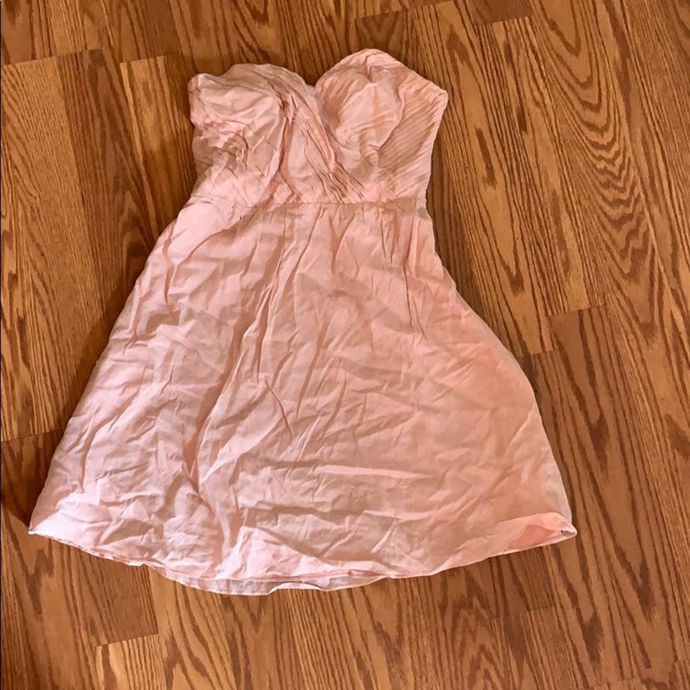 Never been worn blush strapless dress